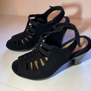 Size: 8.5, Women’s, black, Croft&Barrow, heels,  Ortholite comort